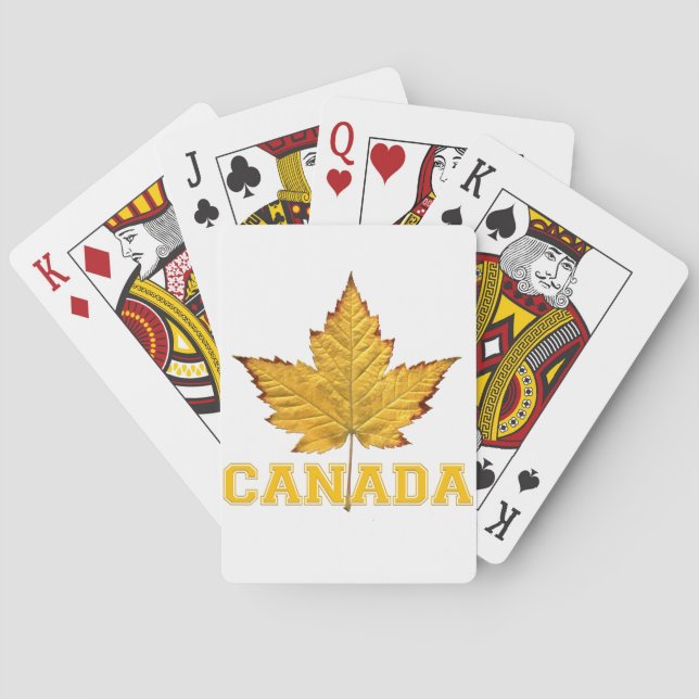 Jeu De Cartes Cartes de souvenir personnalisées Canada (dos)