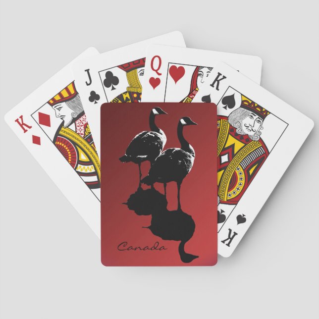 Jeu De Cartes Cartes de souvenir personnalisées Canada (dos)