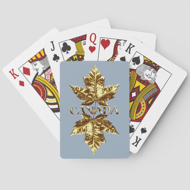 Jeu De Cartes Cartes de souvenir personnalisées Canada (dos)