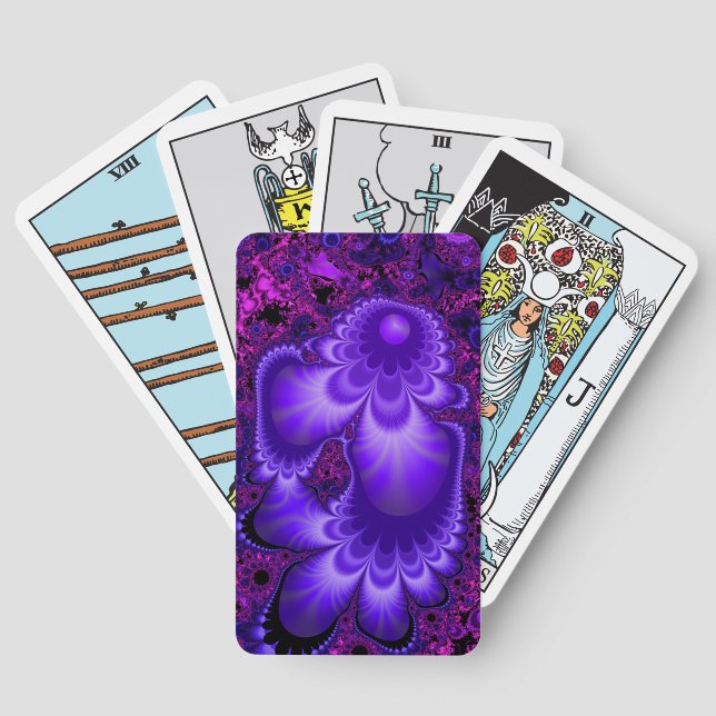Jeu De Cartes Cartes de Tarot Fractées Fleur (Verso)