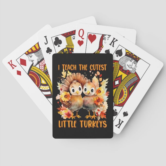 Jeu De Cartes Cartes de Thanksgiving pour enseignants (dos)