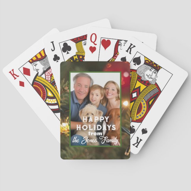 JEU DE CARTES CARTES DE VACANCES PERSONNALISABLES AJOUTER VOTRE  (dos)
