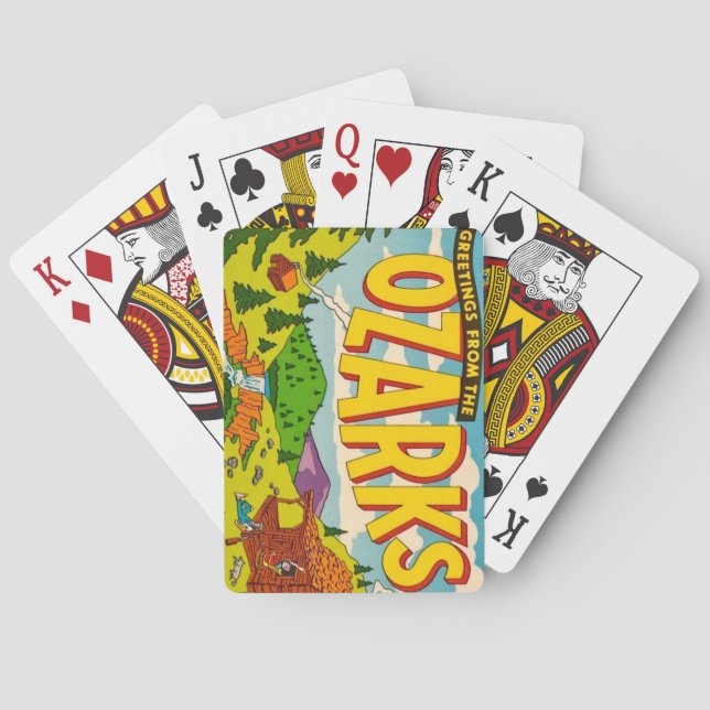 Jeu De Cartes Cartes de vœux des Ozarks (dos)