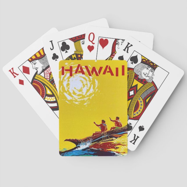 Jeu De Cartes Cartes de voyage à Hawaii (dos)