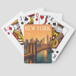 Jeu De Cartes Cartes de voyage à New York Pont de Brooklyn