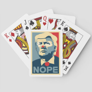 Jeu De Cartes Cartes d'o de plate-forme de Donald Trump "NOPE"