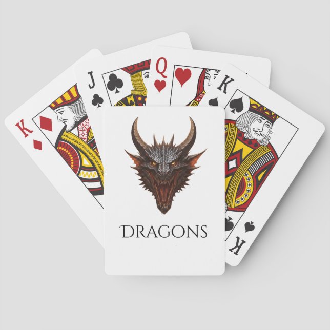 Jeu De Cartes Cartes dragons (dos)
