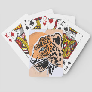 Jeu De Cartes Cartes Empreintes de léopard - Gras Gros Chat Desi