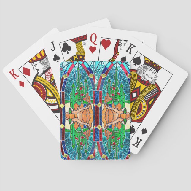 Jeu De Cartes Cartes en verre (dos)
