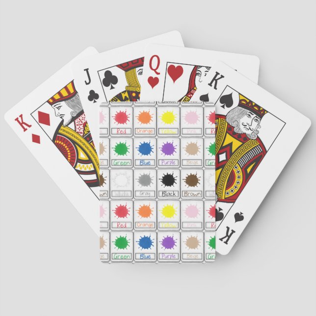 Jeu De Cartes Cartes Flash couleur - Série scolaire Jouer des ca (dos)