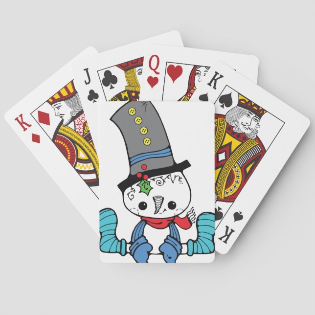 Jeu De Cartes Cartes Graphiques Snowman (dos)