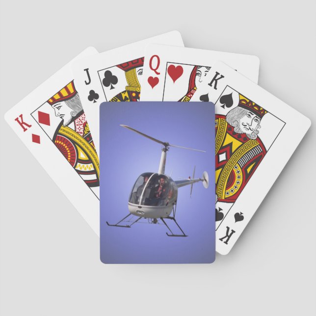 Jeu De Cartes Cartes Hélicoptères Flying Helicopter Playing Card (dos)