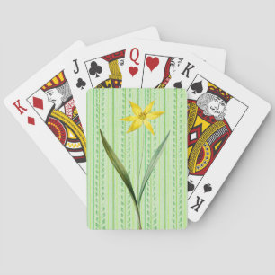 Jeu De Cartes Cartes Jouant à la jonquille de style vintage