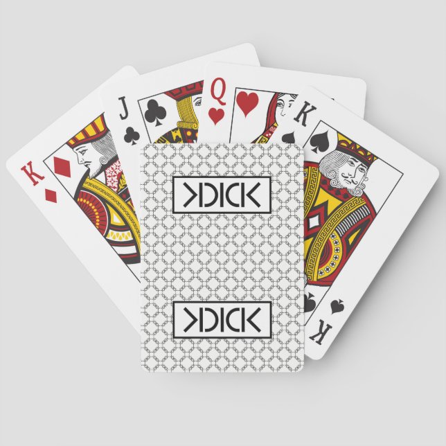 Jeu De Cartes Cartes noires de tisonnier de bicyclette de KDICK (dos)