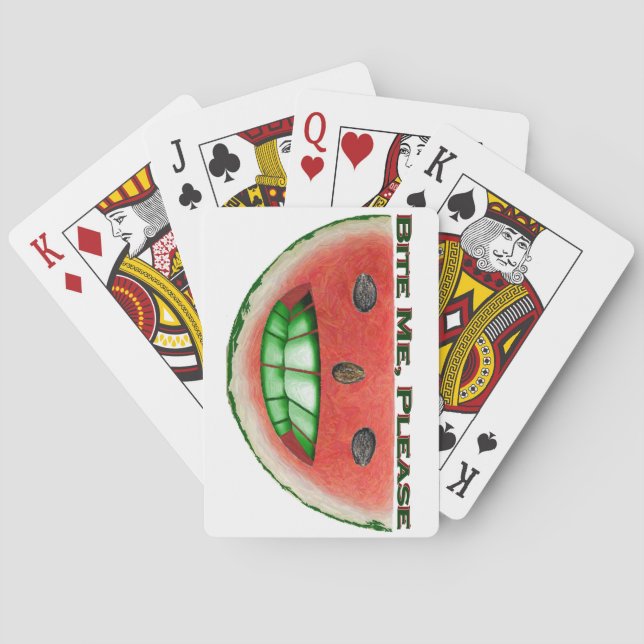 Jeu De Cartes Cartes Pastèque Mords Moi (dos)