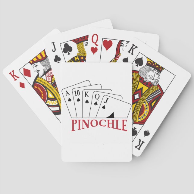 Jeu De Cartes Cartes Pinochel (dos)
