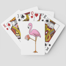 Cartes Poker Flamant rose