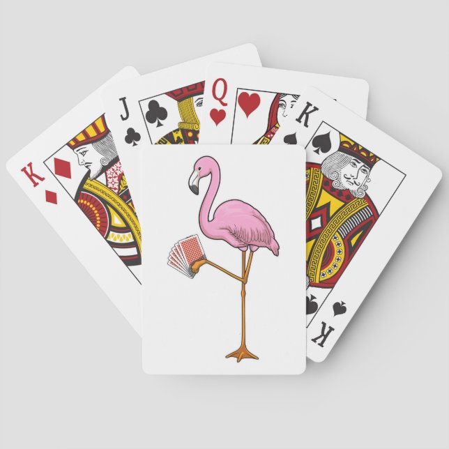 Jeu De Cartes Cartes Poker Flamant rose (dos)