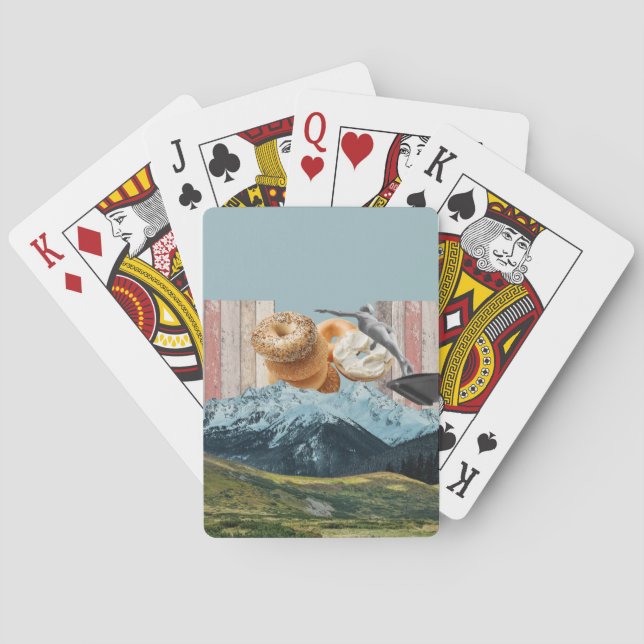 Jeu De Cartes cartes rétro collées (dos)