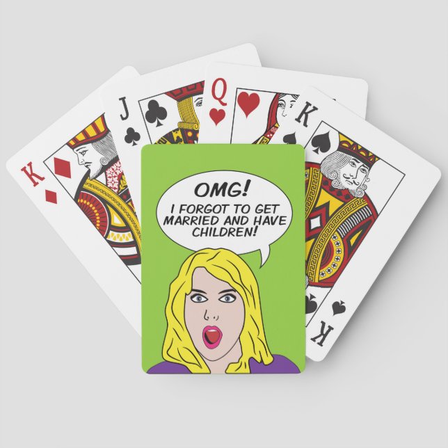 JEU DE CARTES CARTES RETRO COMICS (dos)