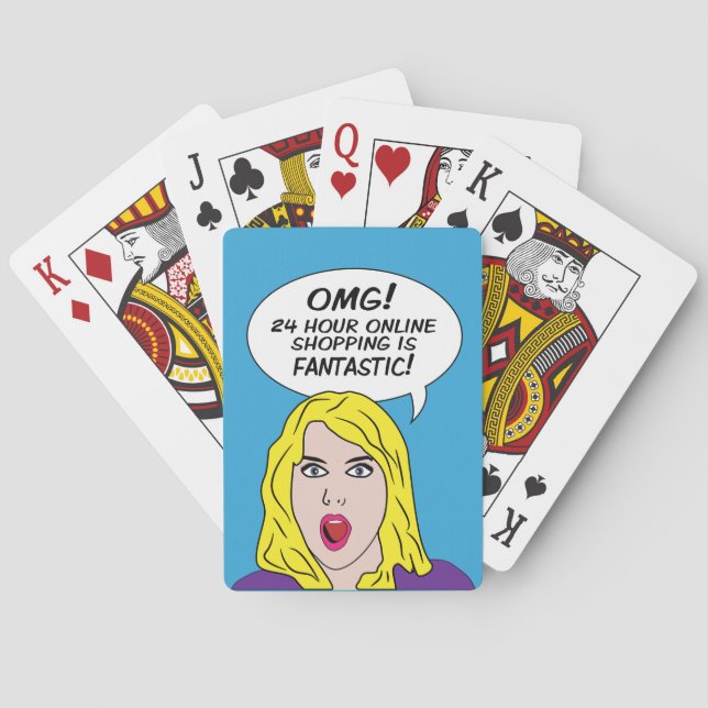JEU DE CARTES CARTES RETRO COMICS (dos)