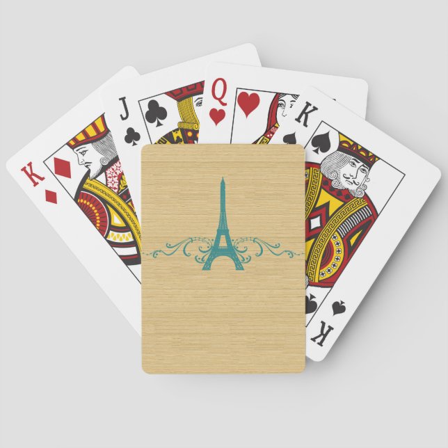 Jeu De Cartes Cartes turquoises (dos)