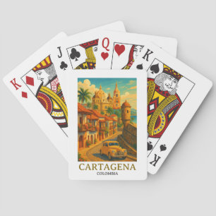 Jeu De Cartes Carthagène vintage Colombie Art rétro