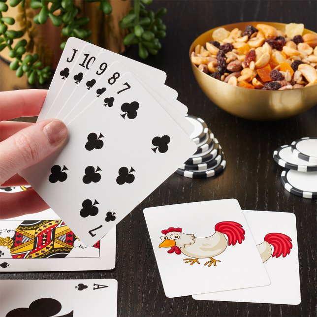 Jeu De Cartes Cartoon Poulet Jouer aux cartes (Créateur téléchargé)