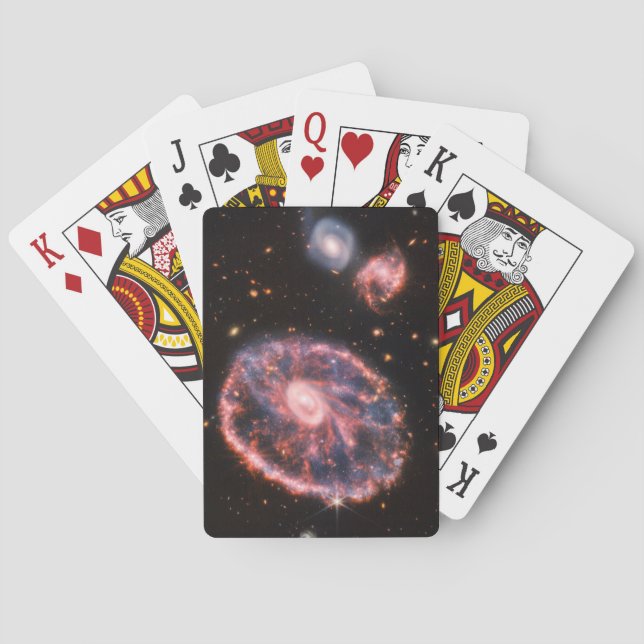 Jeu De Cartes Cartwheel Galaxy, James Webb Télescope Spatial (dos)