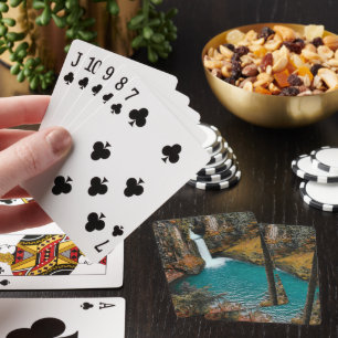Jeu De Cartes Cascade cachée dans les bois