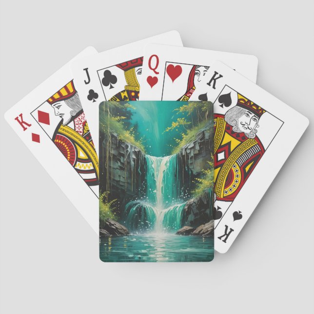 Jeu De Cartes Cascade de sérénité (dos)