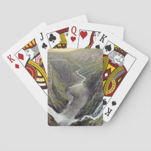 Jeu De Cartes Cascade de Voringsfossen dans des cartes de jeu de