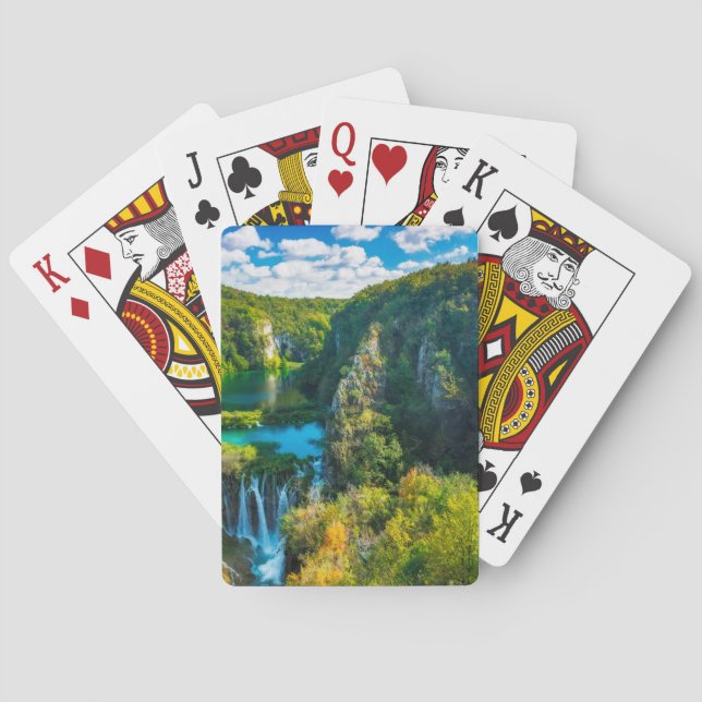 Jeu De Cartes Cascade élégante, Croatie (dos)