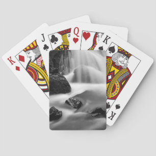Jeu De Cartes Cascade en noir et blanc, Californie