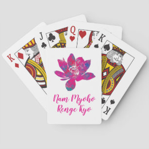 Jeu De Cartes Cascade spirituelle de couleur Lotus Flower