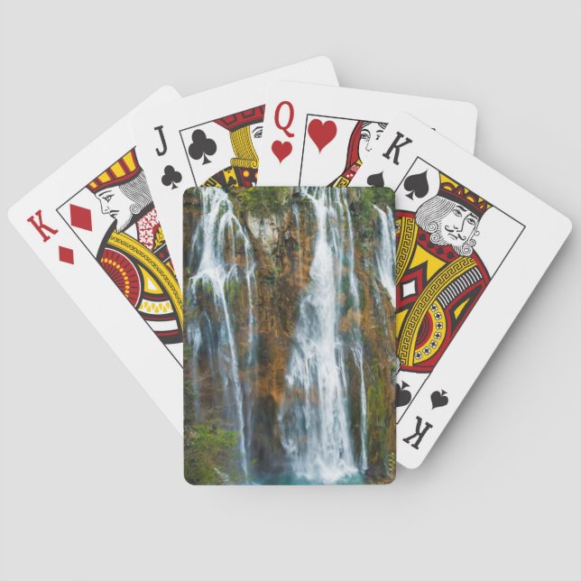 Jeu De Cartes Cascade vue surélevée, Croatie (dos)