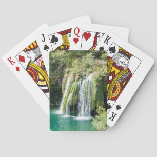 Jeu De Cartes Cascades dans le Parc National de Plitvice - Croat