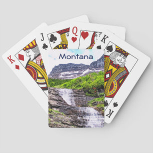 Jeu De Cartes Cascades de fonte glaciaire se précipitent au larg