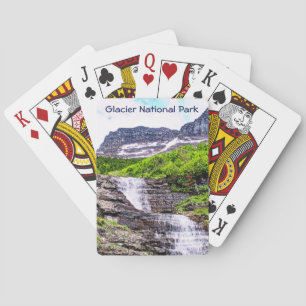 Jeu De Cartes Cascades de fonte glaciaire se précipitent au larg