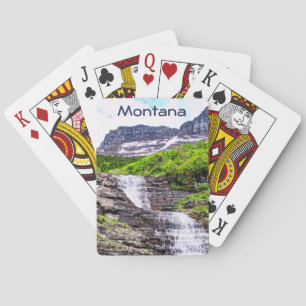 Jeu De Cartes Cascades de fonte glaciale se précipitent au large