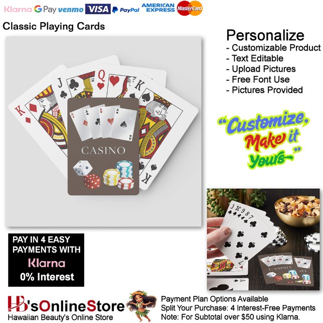 Jeu De Cartes Casino Ace Dice Poker Chips jouer cartes 7 (Casino Ace Dice Poker Chips Playing Cards 7.)