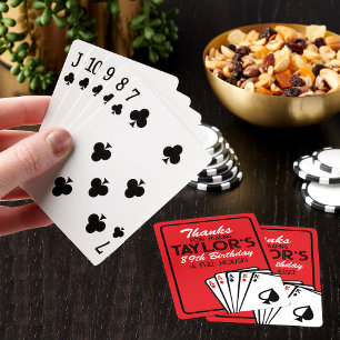 Jeu De Cartes Casino Poker Anniversaire Faveur Deck de cartes de