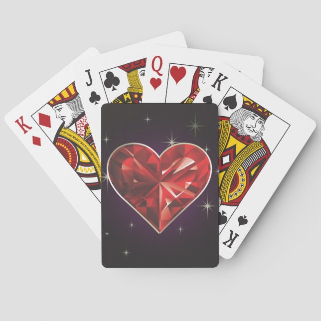 Jeu De Cartes Casino Poker Hearts Bicycle® Jouer (dos)