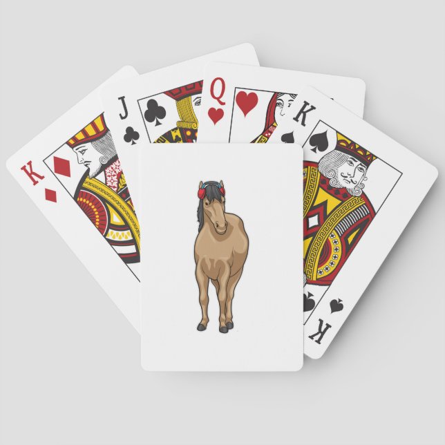 Jeu De Cartes Casque de musique à cheval (dos)