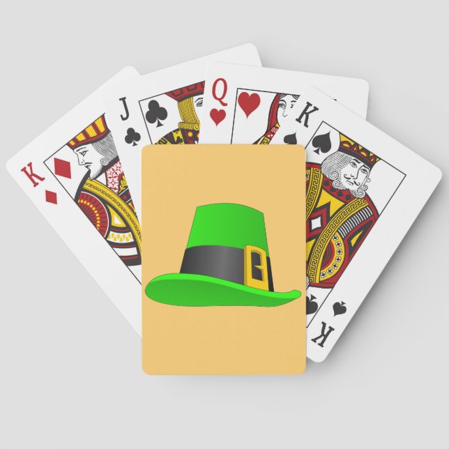 Jeu De Cartes Casquette Leprechaun avec boucle (dos)