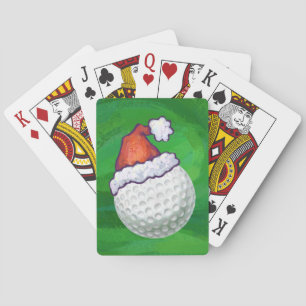 Jeu De Cartes Casquettes de Noël à la balle de golf