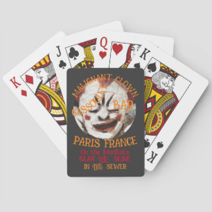 JEU DE CARTES CASSOULET DE CLOWN MALIN BAR PARIS FRANCE