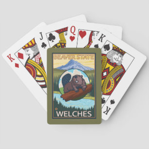 Jeu De Cartes Castor et capot de Mt. - Welches, Orégon