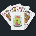 Jeu De Cartes Cat Cactus<br><div class="desc">Ce design est le cadeau idéal pour un anniversaire, Noël et d'autres célébrations. Il convient aux femmes, aux hommes et aux enfants.</div>