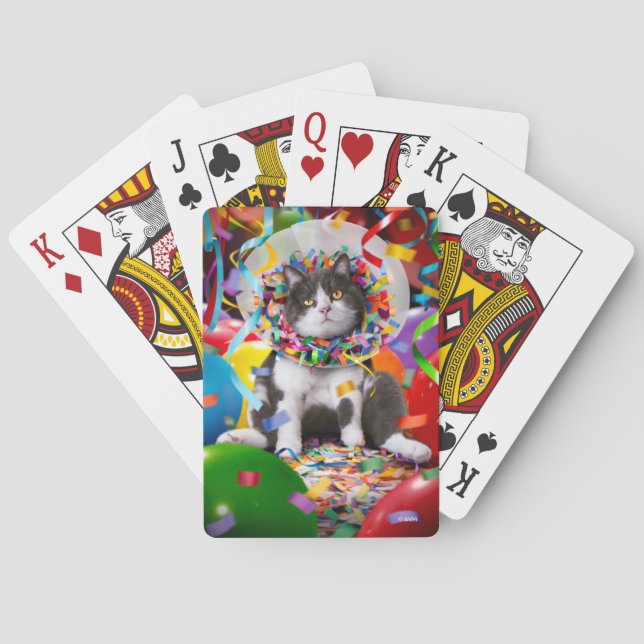 Jeu De Cartes Cat dans le cône de partie (dos)